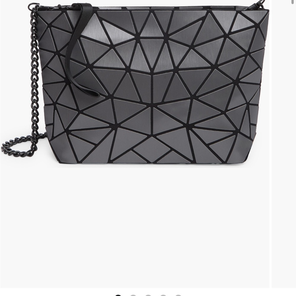 Patrizia Luca - Geometric Blue and and Black Clutch Bag